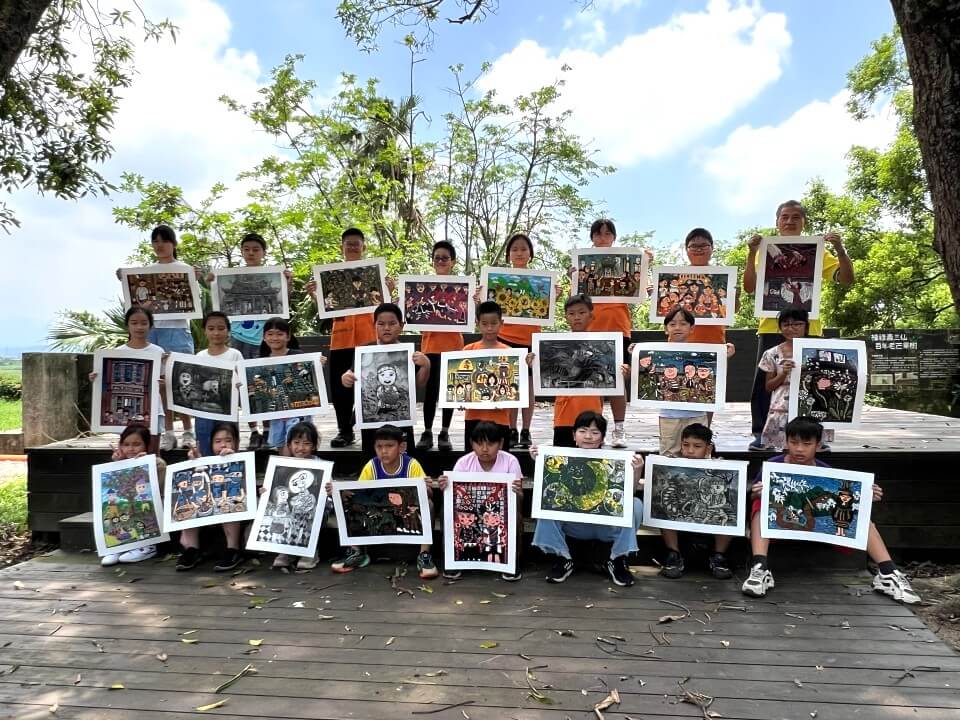 版畫夏令營 謝謝老師的陪伴！